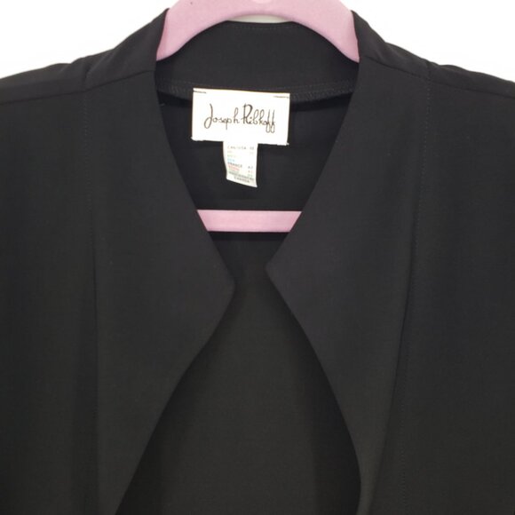 Joseph Ribkoff Cover up Jacket 10 Womens Silky Knit Style 32083 Black - Picture 9 of 12